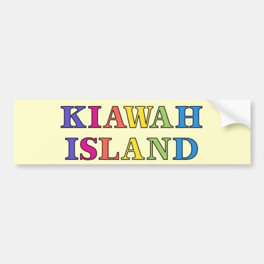 Kiawah Island バンパーステッカー (正面)