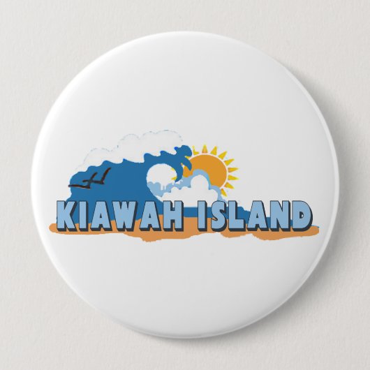 Kiawah Island。 缶バッジ (正面)