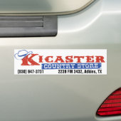 Kicasterの国店 バンパーステッカー (車上)