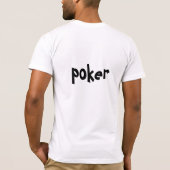 kick a$$、トランプのポーカープレーヤーtシャツ tシャツ (裏面)
