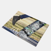 Kick Flip It Painterly Welcome Doormat ドアマット (アングル)