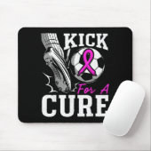 Kick For A Breast Cancer Awareness Nk Ribbon Socce マウスパッド (マウス)