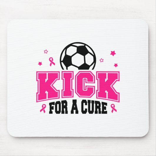 Kick For A Cure サッカー 乳がん啓発 ピンズ マウスパッド (正面)