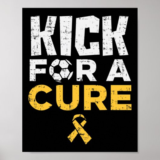 Kick For A Cure サッカー 小児がん アウェアネス ポスター (正面)