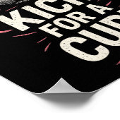 Kick For A Cure - 乳がんサッカー応援グッズ ポスター (角)