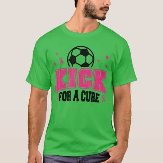 Kick for a Cure Soccer Breast Cancer Awareness Pin Tシャツ (正面)