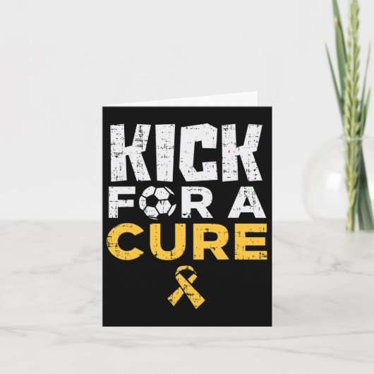 Kick For A Cure Soccer Childhood Cancer Awareness  カード (正面)