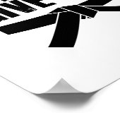 Kick Like a Girl Karate Tae Kwon Do Martial Arts ポスター (角)