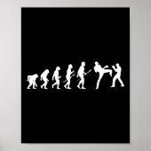 Kick Mma Kickboxing Boxer Boxing Human Evolution S ポスター (正面)
