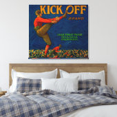 Kick Off Orange LabelRedlands, CA キャンバスプリント (インサイチュ (寝室))