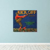 Kick Off Orange LabelRedlands, CA キャンバスプリント (インサイチュ (ウッドフロア))