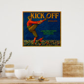 Kick Off Orange LabelRedlands, CA ポスター (キッチン)