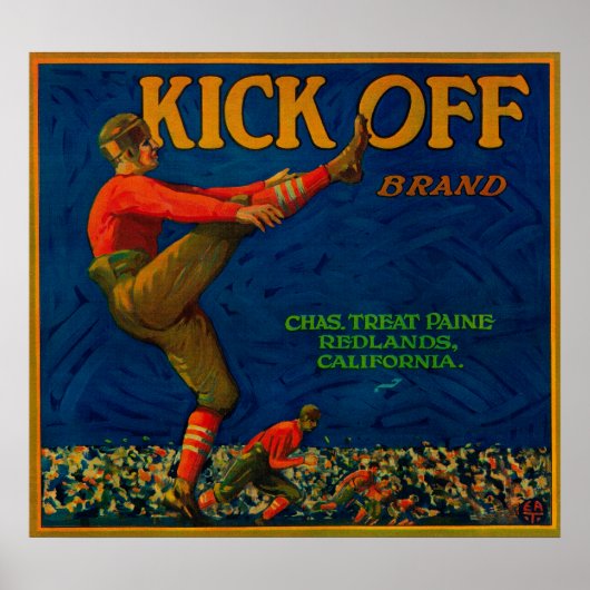 Kick Off Orange LabelRedlands, CA ポスター (正面)