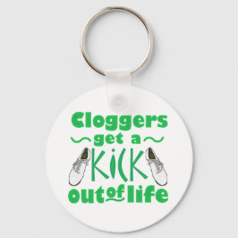 Kick Out of Life Clogging Dancer Design キーホルダー