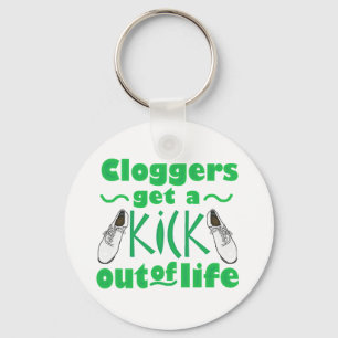 Kick Out of Life Clogging Dancer Design キーホルダー