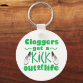 Kick Out of Life Clogging Dancer Design キーホルダー (正面)