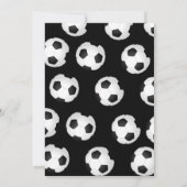 Kick Up Some Fun Soccer Ball Boys Birthday Party  招待状 (裏面)