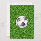Kick up some fun Soccer Ball Boys Birthday Party I 招待状 (裏面)