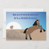 Kick up your heels, it's a mane event 招待状 (正面)