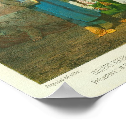 Kickapoo Indian Group, Casimiro Castro, 1864 ポスター (角)