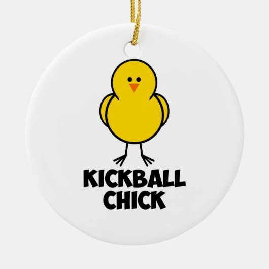 Kickballのひよこ セラミックオーナメント (正面)