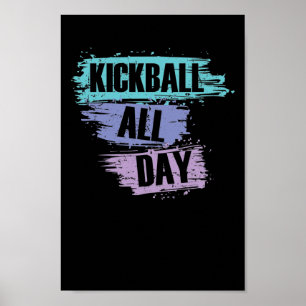 Kickball All Day Gummiball USA Sport ポスター