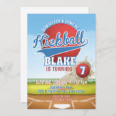  Kickball Birthday Party, Park Birthday 招待状 (正面/裏面)