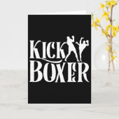 Kickboxer Kickbox Kick Boxing Kickboxing Martial A カード (黄色い花)