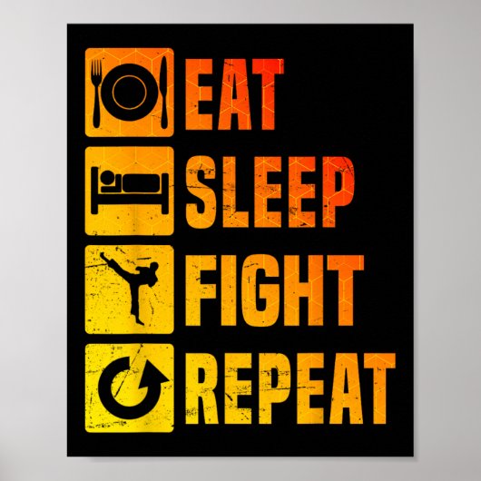 Kickboxer Men's Kickbox Kickboxing Boxing  ポスター (正面)