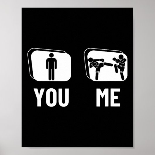 Kickboxer Proud Funny Men Kickboxing  ポスター (正面)