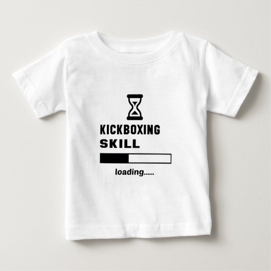 Kickboxingの技術のローディング...... ベビーTシャツ (正面)