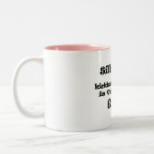 kickboxing間抜けな男の子は女の子のためです! ツートーンマグカップ (左)