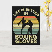 Kickboxing Design For A Muay Thai Fighter カード (黄色い花)