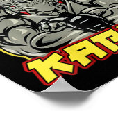 Kickboxing Grandpa Martial Arts ポスター (角)