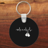 Kickboxing Heartbeat - Kickboxer Self Defense Mart キーホルダー (正面)