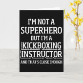 Kickboxing Instructor Kick Boxing Workout _5  カード (黄色い花)