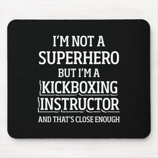 Kickboxing Instructor Kick Boxing Workout _5  マウスパッド (正面)