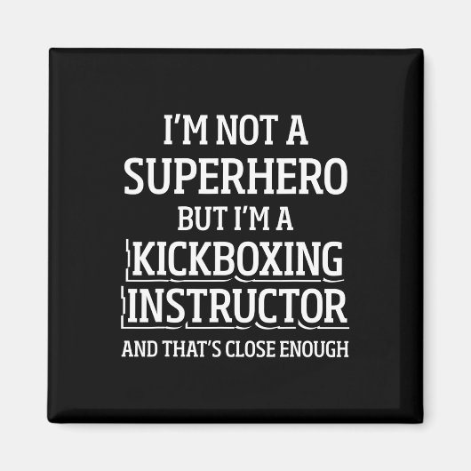 Kickboxing Instructor Kick Boxing Workout _5  マグネット (正面)