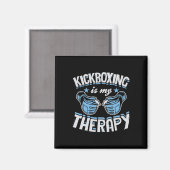 Kickboxing Is My Therapy Funny Boxing Karate Marti マグネット (正面/裏面)