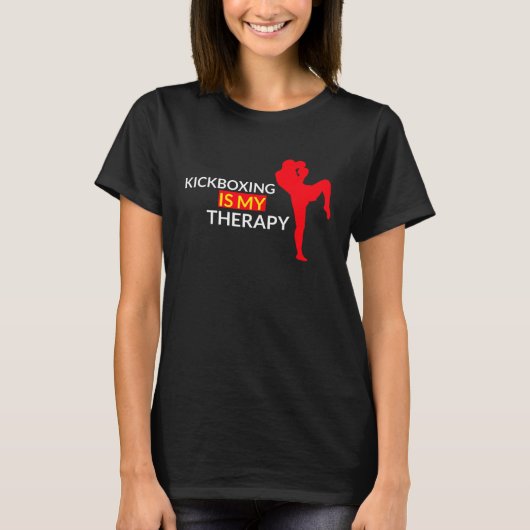 Kickboxing Is My Therapy One Coolest  Kickboxing M Tシャツ (正面)