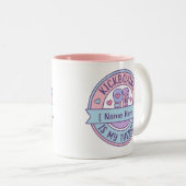 Kickboxing Is My Therapy Personalized Name  ツートーンマグカップ (正面右)