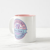 Kickboxing Is My Therapy Personalized Name  ツートーンマグカップ (正面左)