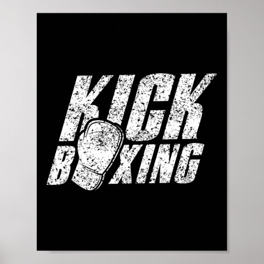 Kickboxing Kickboxer Kickbox Kick Boxing Martial A ポスター (正面)