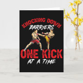 Kickboxing Kickboxer Knocking Down Byrriers One Ki カード (黄色い花)