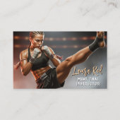 Kickboxing Martial Arts Muay Thai Instructor 名刺 (正面)