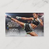 Kickboxing Martial Arts Muay Thai Instructor 名刺 (裏面)