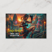 Kickboxing Martial Arts Muay Thai Instructor 名刺 (正面)