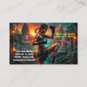 Kickboxing Martial Arts Muay Thai Instructor 名刺 (裏面)