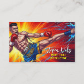 Kickboxing Martial Arts Muay Thai Instructor 名刺 (正面)