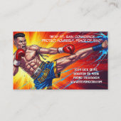 Kickboxing Martial Arts Muay Thai Instructor 名刺 (裏面)